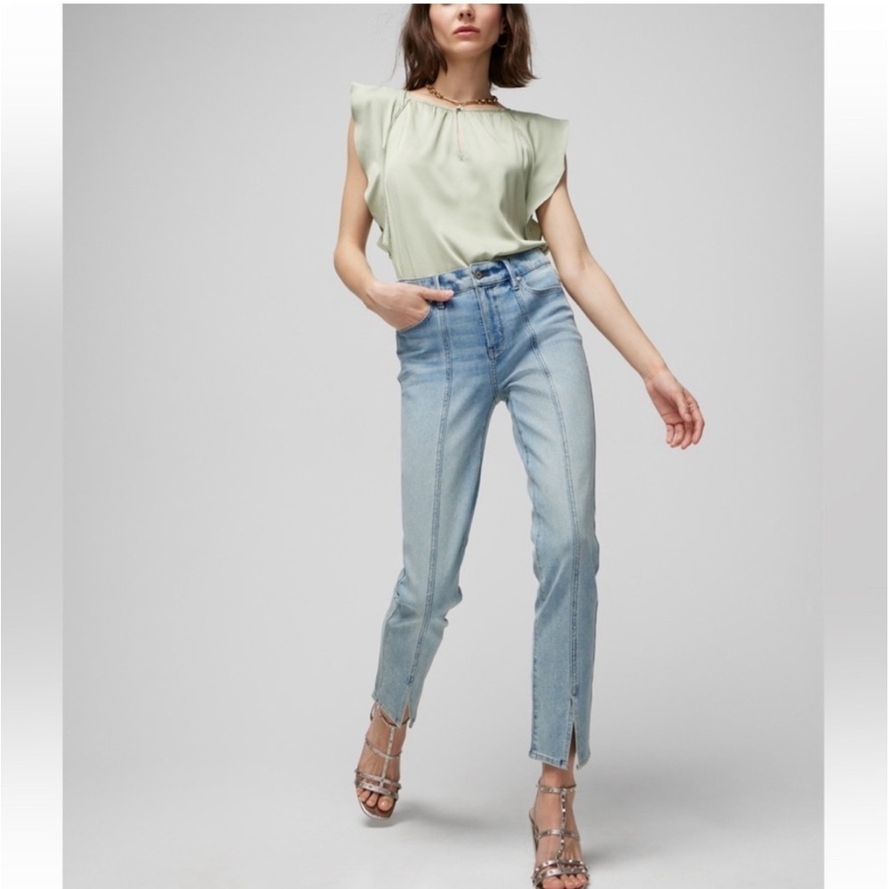 White House Black Market High Rise Cropped Jeans